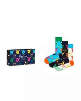 Носки для экипажа из смеси хлопка для собак, подарочная коробка, 3 шт. Happy Socks, цвет Multi