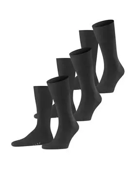 Носки для экипажа из смесовой шерсти Airport, упаковка из 3 шт. Falke, цвет Black