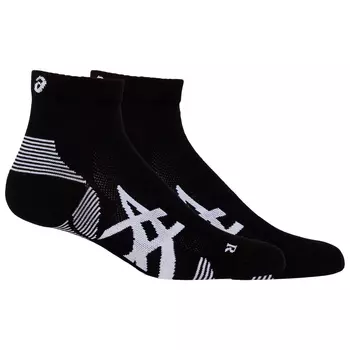 Носки для бега Asics 2 Pack Cushion Run Quarter Sock, цвет Performance Black/Performance Black
