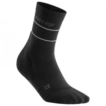 Носки для бега Cep Reflective Mid Cut Socks, черный