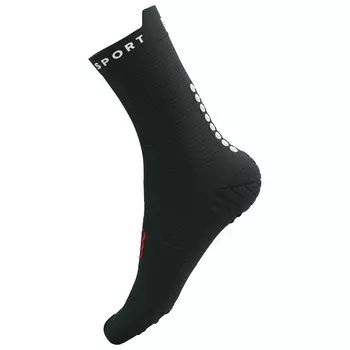 Носки для бега Compressport Pro Racing Socks V4.0 Run High, цвет Black/White