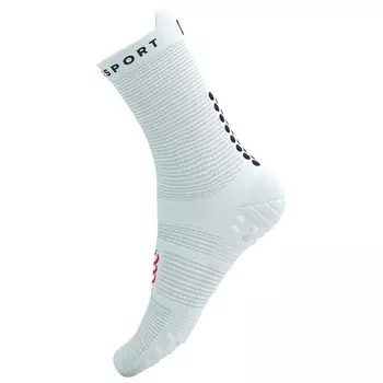 Носки для бега Compressport Pro Racing Socks V4.0 Run High, цвет White/Black