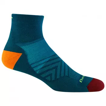 Носки для бега Darn Tough Run 1/4 Ultra-Lightweight with Cushion, цвет Dark Teal