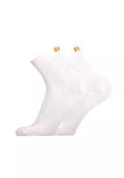 Носки для бега FRONT, 2 шт., с мягкой подушкой UphillSport, белый