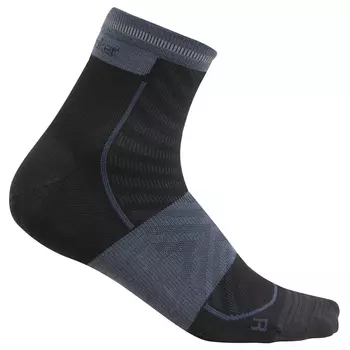 Носки для бега Icebreaker Merino Run+ Ultralight Mini, цвет Black/Graphite