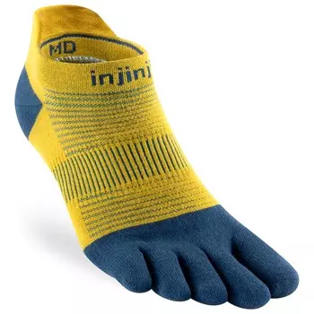 Носки для бега Injinji Run Lightweight No Show, цвет Royal Yellow