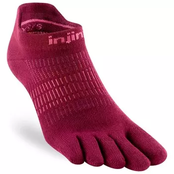Носки для бега Injinji Run Lightweight No-Show, цвет Beetroot