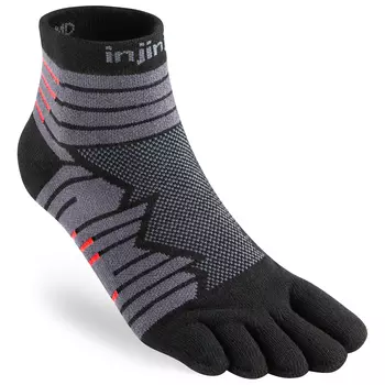 Носки для бега Injinji Run Technical Mini Crew, цвет Onyx