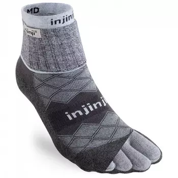 Носки для бега Injinji Women's Liner + Runner Mini Crew, цвет Gray