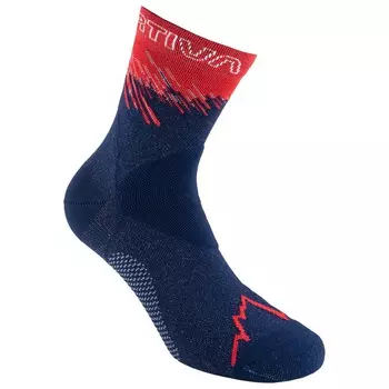 Носки для бега La Sportiva Ultra Running Socks, цвет Deep Sea/Cherry Tomato