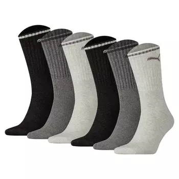 Носки для бега PUMA Athletic Socks, цвет grey/black/white