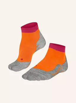 Носки для бега ru4 short FALKE, цвет 8931 neon orange