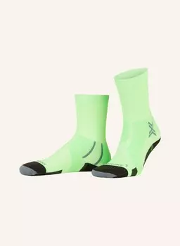 Носки для бега run perform crew X-SOCKS, цвет E040 FLUO GREEN/OPAL BLACK
