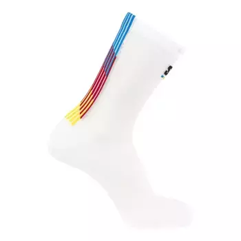Носки для бега унисекс Pulse Race Flag Crew Salomon, белый
