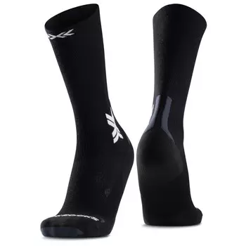 Носки для бега X-Socks Run Discover Merino Crew, цвет X Black/Light Grey