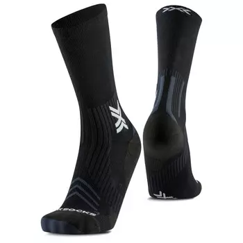Носки для бега X-Socks Run Expert Silk Merino Crew, цвет X Black/Light Grey