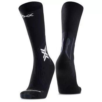 Носки для бега X-Socks Run Perform Warm Crew, цвет X Black/Light Grey