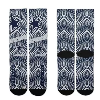 Носки для босых ног Dallas Cowboys Zubaz Zubified Crew Socks, цвет Cow Navy