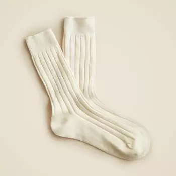 Носки для брюк из смеси кашемира J.Crew, белый
