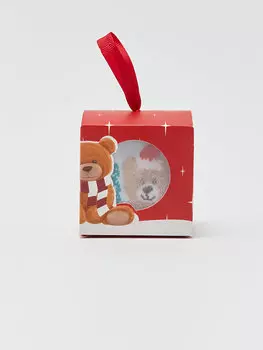 Носки для девочек на новогоднюю тематику LCW Kids, яркий красный