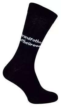 Носки для годовщины свадьбы дедушка жениха Sock Snob, черный