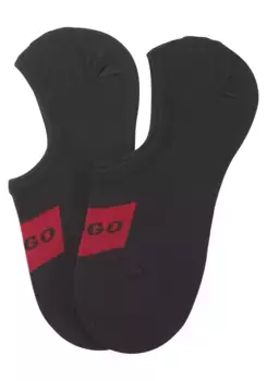 Носки для отдыха HUGO Underwear "2P LOW CUT LABEL CC W" (2 пары), черный