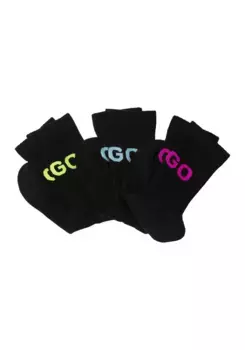 Носки для отдыха HUGO Underwear "3P QS NEON LOGO CC " (упаковка, 3 пары, 3 шт.), с контрастной цветной надписью HUGO, черный