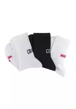 Носки для отдыха HUGO Underwear "3P QS MESSAGES CC W" (упаковка, 3 пары, 3 шт. в упаковке), с надписью-логотипом, цвет Open Miscellaneous 960