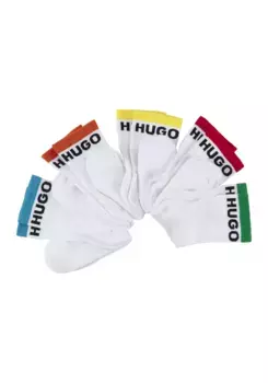 Носки для отдыха HUGO Underwear "5P QS RAINBOW CC" (упаковка, 5 пар, 5 шт.), с контрастными полосками, цвет Open Miscellaneous 960