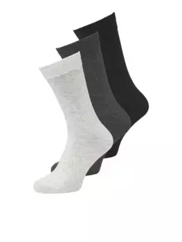 Носки для отдыха Jack & Jones "JACRAFAEL SOCKS 3 PACK NOOS" (упаковка, 3 пары), серый