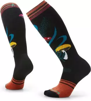 Носки для сноуборда Full Cushion Fungi Fabulous выше икры Smartwool, черный