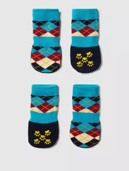Носки для собак с шишками и узором, модель 'ARGYLE DOG SOCK' Happy Socks, розовый