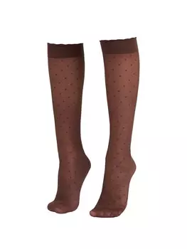 Носки до колена CALZEDONIA, коричневый