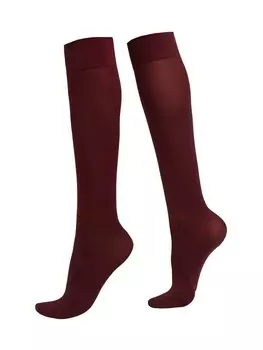 Носки до колена CALZEDONIA, красное вино