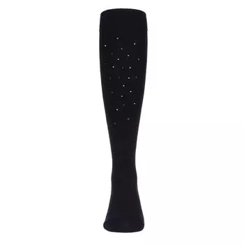 Носки до колена из смеси хлопка для девочек с разноцветными камнями MeMoi