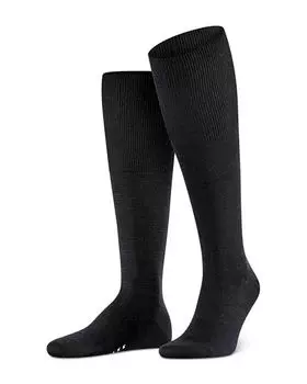 Носки до колена из смеси шерсти мериноса Airport Falke, цвет Black