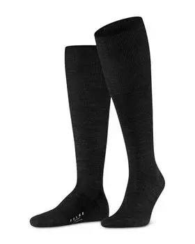 Носки до колена из смеси шерсти мериноса Airport Falke, цвет Gray
