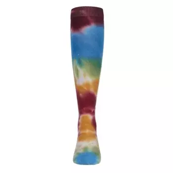 Носки до колена из смесового хлопка для девочек в стиле ретро с принтом тай-дай MeMoi