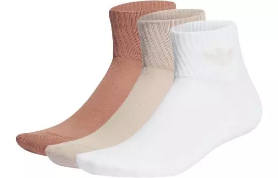 Носки до колена унисекс Adidas Originals, цвет 3 pairs (brown + beige + white)