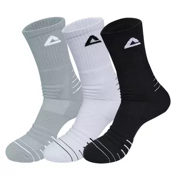 Носки до колена унисекс PEAK, Черный - 3 пары