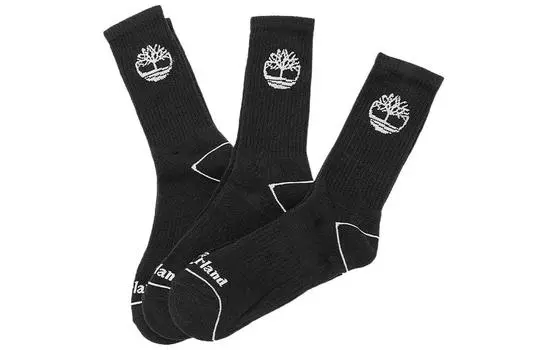 Носки до колена унисекс Timberland, цвет 3 Pack (Black)