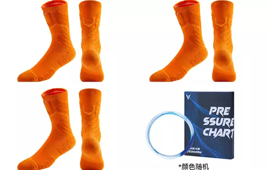 Носки до колена унисекс VEIDOORN, 3 двойных крепления (черные) + коленный ремень