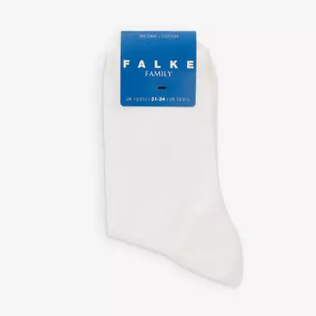 Носки до щиколотки из эластичного хлопка с логотипом Family So для 2–13 лет Falke, белый