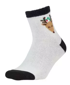 Носки до щиколотки с рисунком Northeast Outfitters Cosy Cabin для взрослых, цвет Black Reindeer