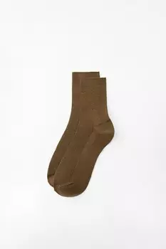 Носки до щилостоки ZARA, цвет toffee
