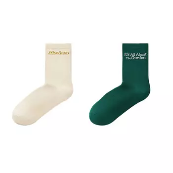 Носки до середины голени серии Sports Alliance, 2 шт. в упаковке унисекс Skechers, 2 Pack (Potato Green+Rainforest Green)