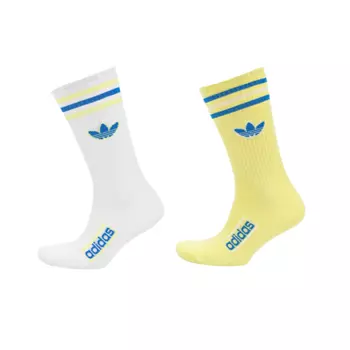 Носки до середины голени унисекс, 2 шт Adidas Originals, 2 Pack (Yellow+White)