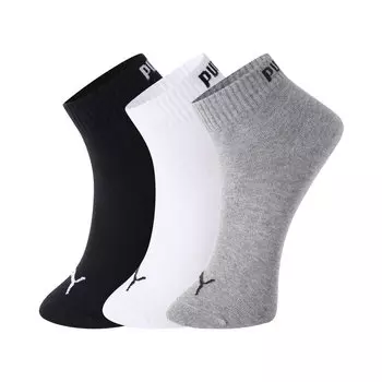 Носки до середины голени унисекс, 3 пары PUMA, 3 Pack (Black/White/Gray)