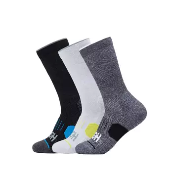 Носки до середины голени унисекс, 3 пары HOKA ONE ONE, белый/черный/серый