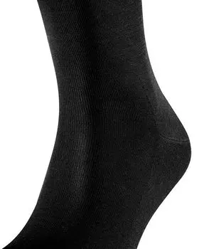 Носки до середины икры из смеси хлопка Fil D'&;eacute;cosse Falke, цвет Black